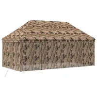 vidaXL , Pavillon pop-up avec 4 parois, dimensions 3 x 6 mètres, camouflage forêt