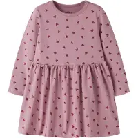 Name it Robe 'NMFVIVIAN' mauve / rouge foncé