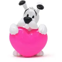 Plastoy Idefix avec un cœur rose
