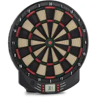 Klarfit Dartomat Cible Jeu de fléchettes électronique Pointes molles 26
