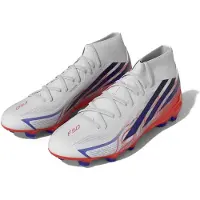Adidas Chaussures de foot F50 Hyperfast League Mid FG "Ftwr White/Solar Purple/Solar Turbo" pour Unisex