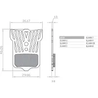 Brenta Ciclo Plaquettes De Frein à Disque Lightech Elixir 9/7/cr/xx/x0/t/tl Avid/sram