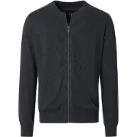 Casamoda Regular Fit Cardigan anthracite, Unicolore