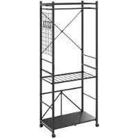 SoBuy Portemanteau gris foncé 70x38x175 cm