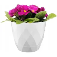Galicja Pot de fleurs, imitation bois, marron clair, 40 cm, tonneau