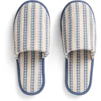HAY Waffle Chaussons Stripe dusty blue