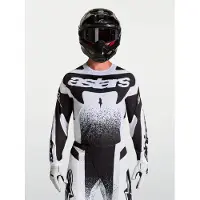 Alpinestars Maillot Techstar Swan 2027 White Black, Taille: XL