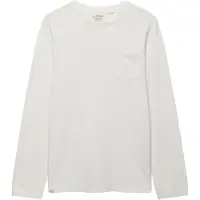 Superdry pour homme. M6010964A T-shirt manches longues avec poche blanche (M), Casuel, Coton, Manche longue