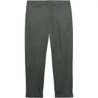 Superdry pour homme. M7011418A Pantalon Chino Premium Regular vert (34/32), Casuel, Coton