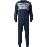 Hajo Pyjama long 'Klima-Komfort' bleu foncé