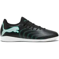 Puma FUTURE 9 PLAY IT, chaussures de futsal, couleur : noir-vert menthe-blanc, pointure : 40,5 EU