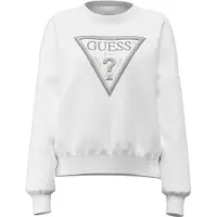 GUESS Sweat-shirt argent / blanc