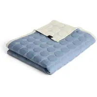 HAY - Couvre-lit Mega Dot - L 195 x l 245 cm - Bleu poudré (245 x 195 cm)