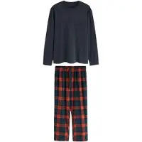 Next Pyjama long bleu marine / rouge