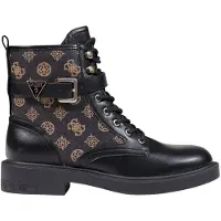 GUESS pour femme. FLFFEIELE10 Bottines Fellini noir (37), 3 à 5 cm, Fermeture éclair, Casuel