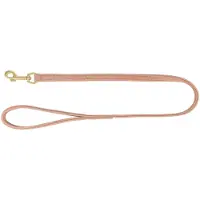 Trixie Smycz miejska Pure, dla psa, skórzana, L–XL: 1,00 m/25 mm, różowa (Chien, Promenade)