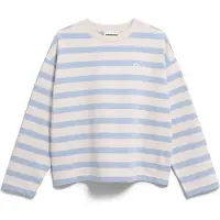 Armedangels Sweat-shirt 'FRANKAA' bleu clair / blanc cassé