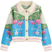Next Cardigan écru / bleu / jade / rose