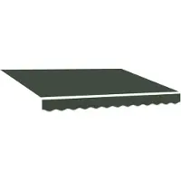 vidaXL , tissu de remplacement pour stores, vert foncé, 381 x 295 cm, polyester