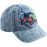 Next Chapeau 'Marvel' bleu denim / vert clair / rouge / blanc