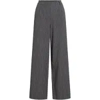 Vila Pantalon 'VIVarone' gris foncé / blanc