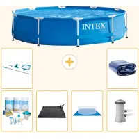 Intex Piscine tubulaire rectangulaire - 366 x 76 cm - 7 pièces - Modèle S20437