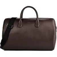 BOSS pour homme. 50572814 Sac en cuir Northon Holdall marron (OSFA), Casuel