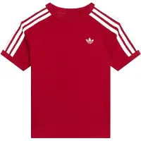 Adidas T-Shirt '3-Stripes' bordeaux / blanc