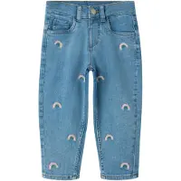 Name it Jean 'NMFBella' bleu denim / kaki / vert clair / rose