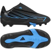 Adidas F50 Hyperfast Club Velcro Fg/mg C Junior Football Boots Noir EU 28 1/2 Enfants