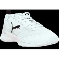 Puma Garçons, Chaussure de salle, Varion 3 Jr (34), Blanc, Noir