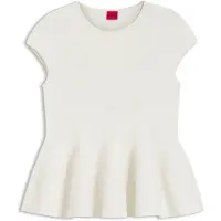 HUGO Pull Slim avec ourlet à basque
