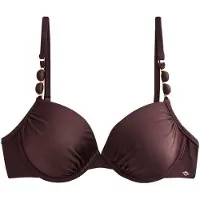 Next Hauts de bikini brun foncé / or