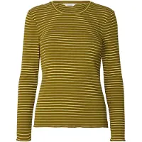 Selected T-shirt 'SLFAnna' marron / vert