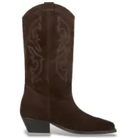 Ba&sh pour femme. 2E26CLAU Bottes en Cuir Clau marron foncé (36), 1 à 3 cm, Aucun, Casuel