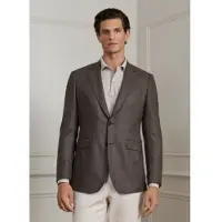 Hackett London pour homme. HM4400187 Veste Twill taupe (42/32), Casuel, Laine, Classique