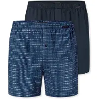 Schiesser Boxers ' Multi ' bleu foncé / noir
