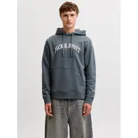 Jack & Jones Sweat-shirt 'JJEDENVER' gris basalte / blanc
