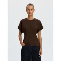 SELECTED WOMEN T-shirt 'SLWERA' marron