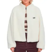 Volcom - Polaire chaude zippée - Wylding Out Sherpa W Off White en Coton - Taille S - Blanc