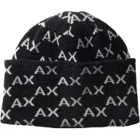 Armani Exchange Bonnet noir / blanc