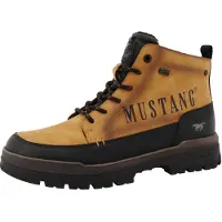 Mustang Bottines à lacets camel / noir