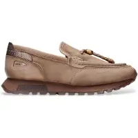 Hispanitas pour femme. HI265128 Mocassins en cuir Oregon taupe (38), Plat, Aucun, Casuel