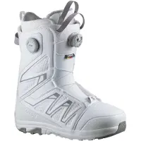 Salomon Snowboard - Boots de snowboard - Launch BOA SJ BOA White/Alloy pour Homme - Taille 44,5 - Blanc