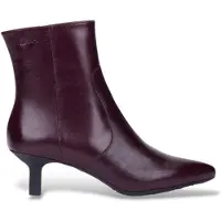 Wonders pour femme. G-7111 Bottines en Cuir Talis bordeaux (40), 3 à 5 cm, Fermeture éclair, Casuel, Fête, Grenat