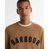 Barbour pour homme. MOL0101 Sweat à logo Prep marron (L), Casuel, Coton, Manche longue