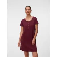 Mamalicious Chemise de nuit 'MLMIRA' lie de vin