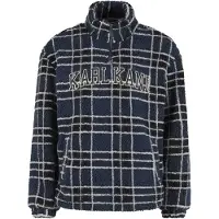Karl kani Pull-over 'Victorian' bleu foncé / noir / blanc