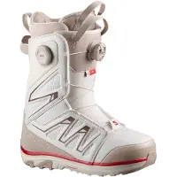 Salomon Snowboard - Boots de snowboard - Ivy BOA SJ BOA Almond Milk/White Pepper/Haute Red - Taille 40,5 - Blanc
