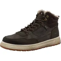 Mustang Bottines à lacets brun foncé